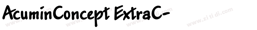 AcuminConcept ExtraC字体转换